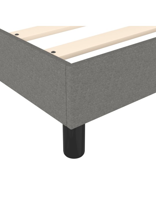 Box spring postel s matrací tmavě šedá 80 x 200 cm textil