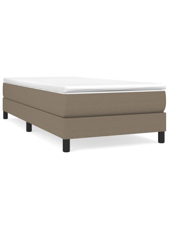 Box spring postel s matrací taupe 100 x 200 cm textil