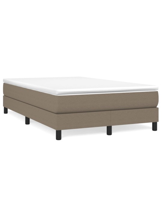 Box spring postel s matrací taupe 120x200 cm textil