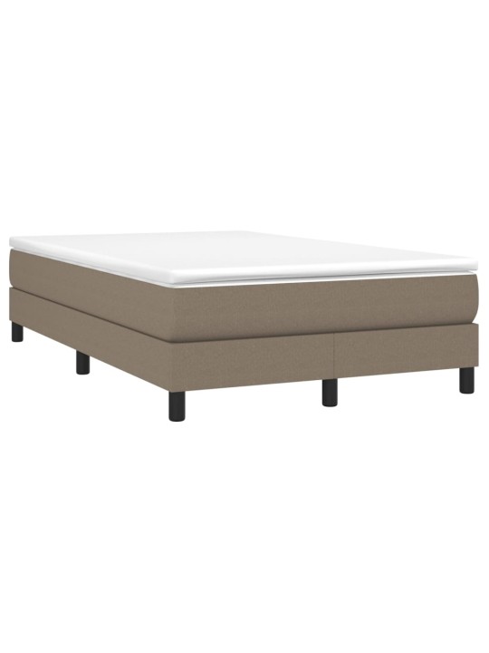 Box spring postel s matrací taupe 120x200 cm textil