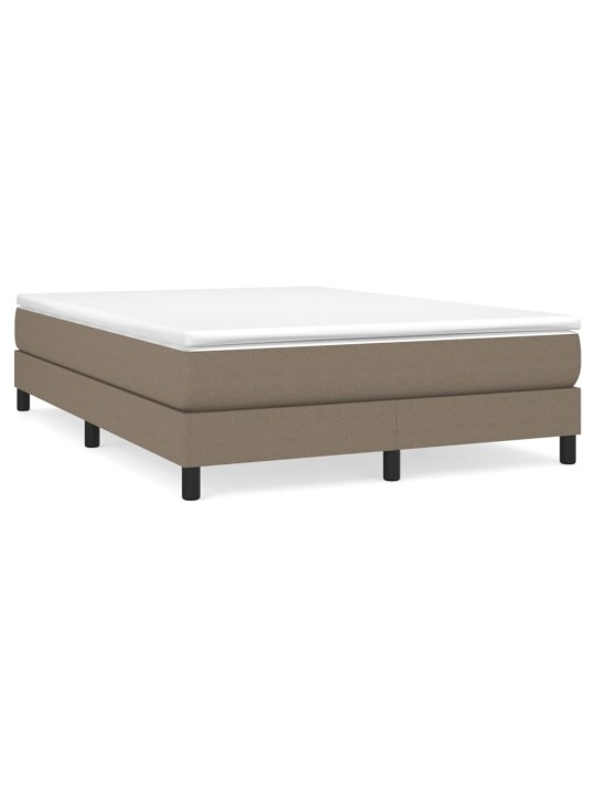 Box spring postel s matrací taupe 140x200 cm textil