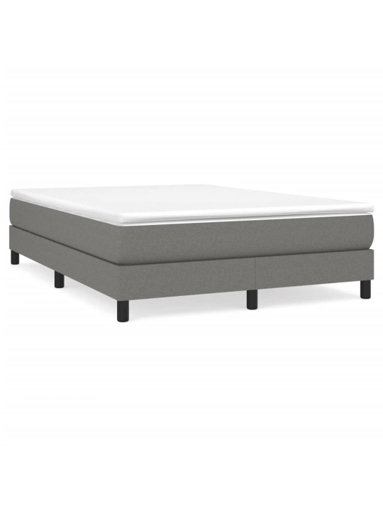 Box spring postel s matrací tmavě šedá 160x200 cm textil