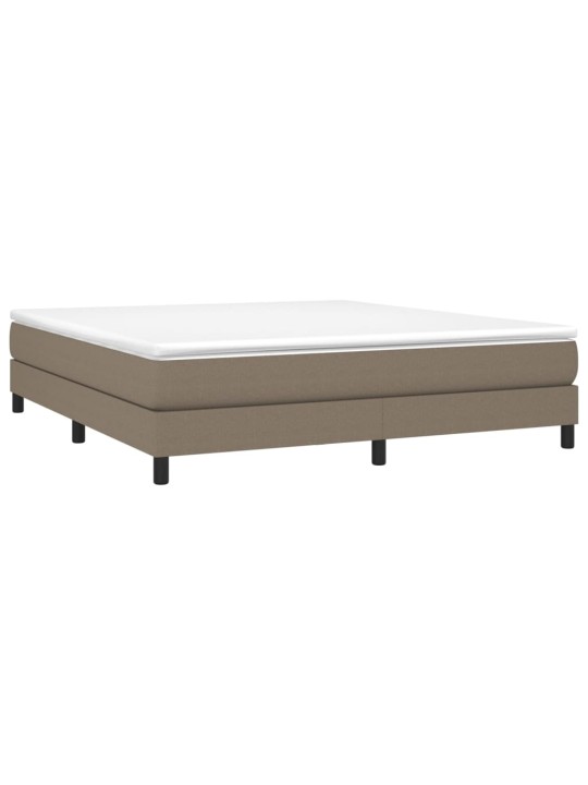Box spring postel s matrací taupe 180x200 cm textil