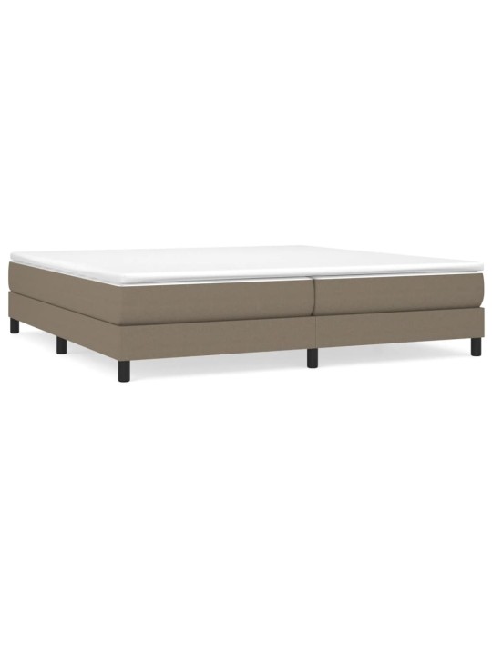 Box spring postel s matrací taupe 200x200 cm textil