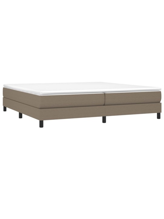 Box spring postel s matrací taupe 200x200 cm textil