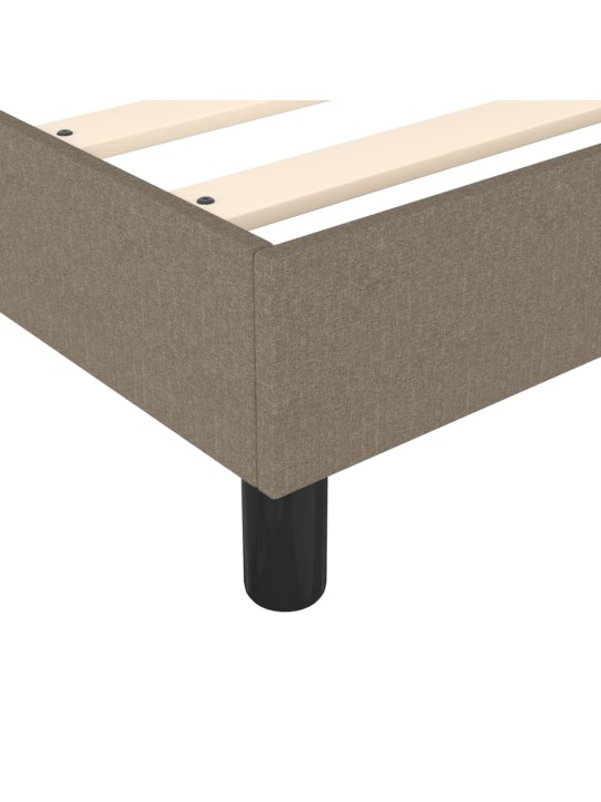 Box spring postel s matrací taupe 200x200 cm textil