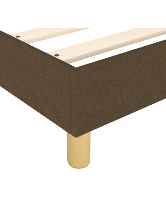 Box spring postel s matrací tmavě hnědá 90x200 cm textil