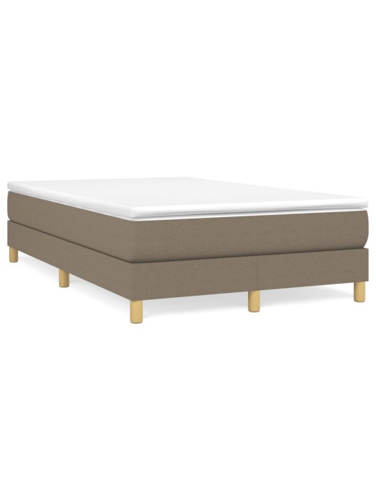 Box spring postel s matrací taupe 120x200 cm textil