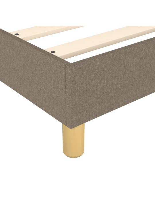 Box spring postel s matrací taupe 140x190 cm textil