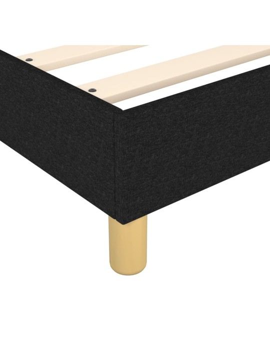 Box spring postel s matrací černá 140x200 cm textil