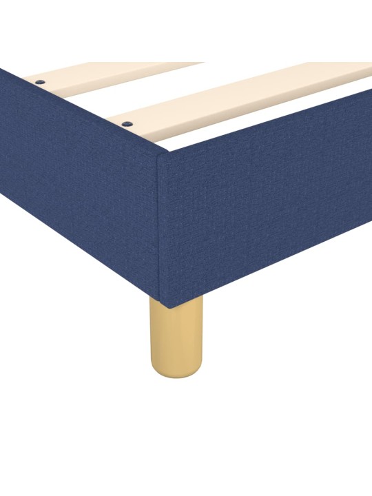 Box spring postel s matrací modrá 140x200 cm textil