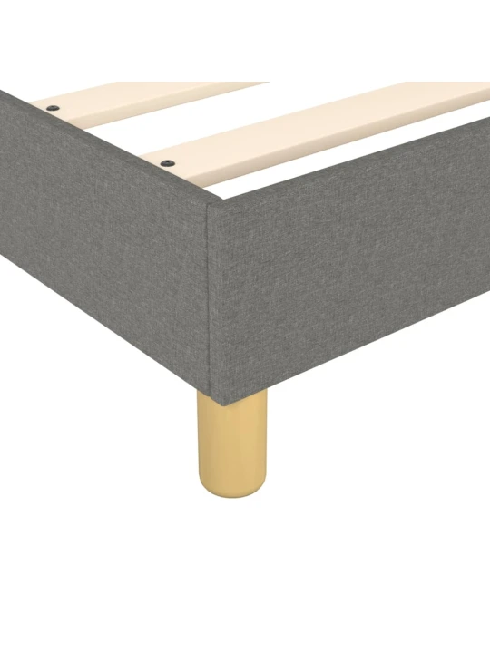 Box spring postel s matrací tmavě šedá 160x200 cm textil
