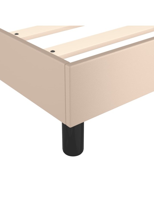 Box spring postel s matrací cappuccino 120x200 cm umělá kůže