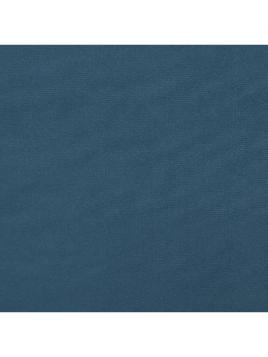 Box spring postel s matrací tmavě modrá 90x200 cm samet