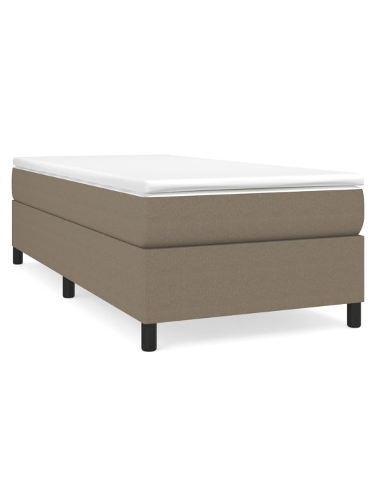 Box spring postel s matrací taupe 90x200 cm textil