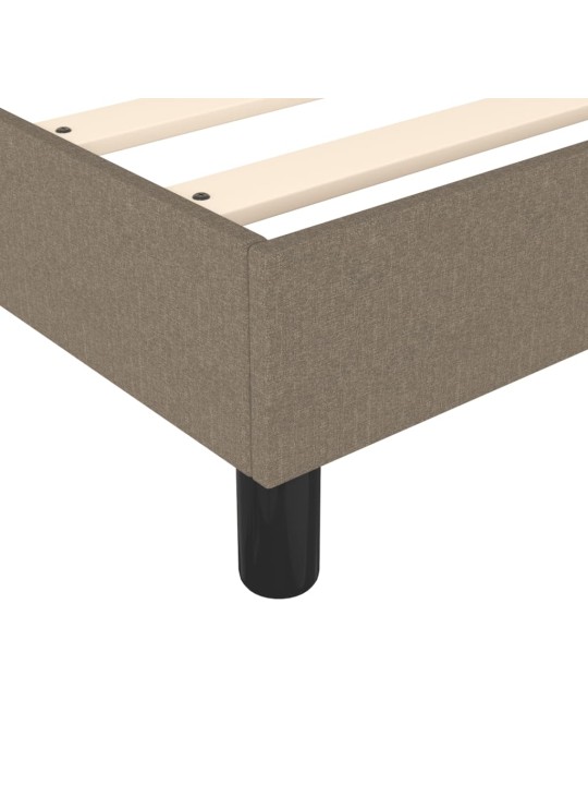 Box spring postel s matrací taupe 90x200 cm textil