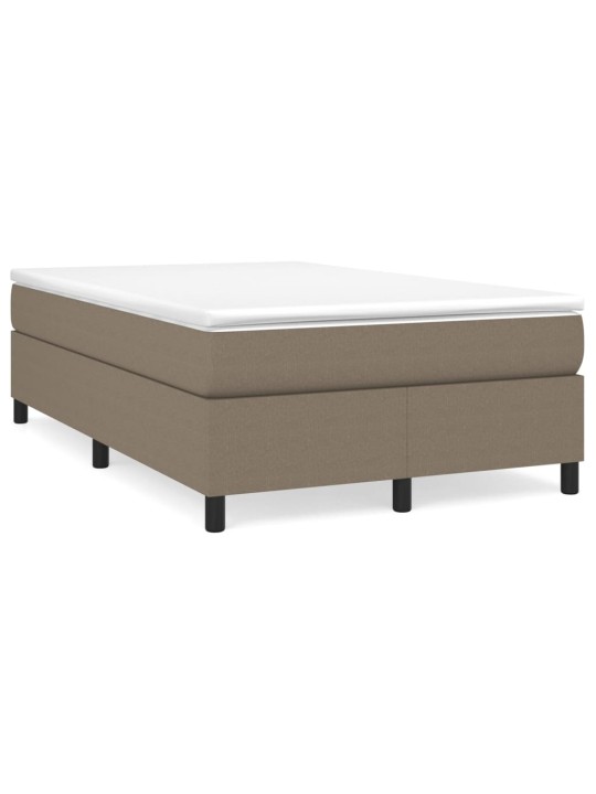 Box spring postel s matrací taupe 120x200 cm textil