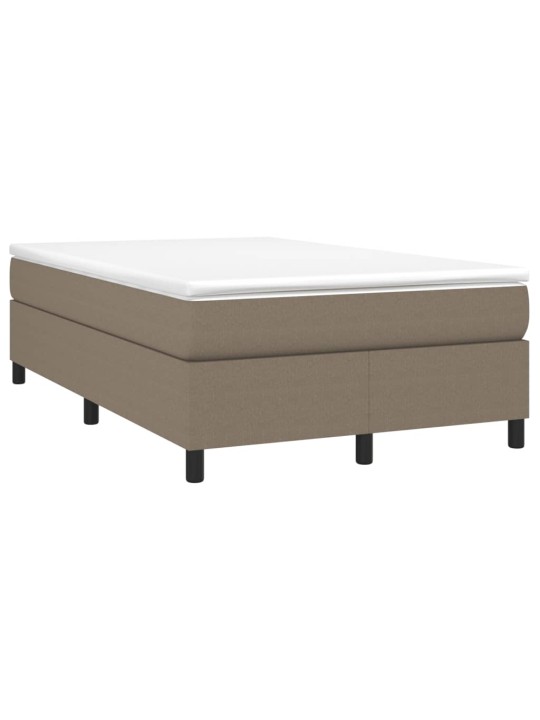 Box spring postel s matrací taupe 120x200 cm textil