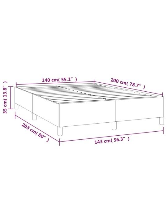 Box spring postel s matrací tmavě šedá 140x200 cm textil