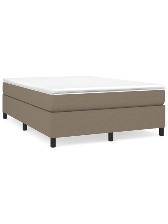 Box spring postel s matrací taupe 140x200 cm textil