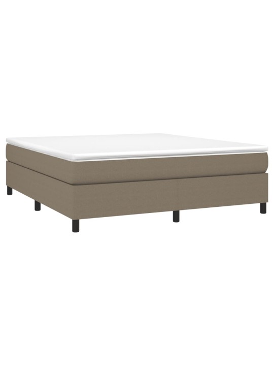 Box spring postel s matrací taupe 160x200 cm textil