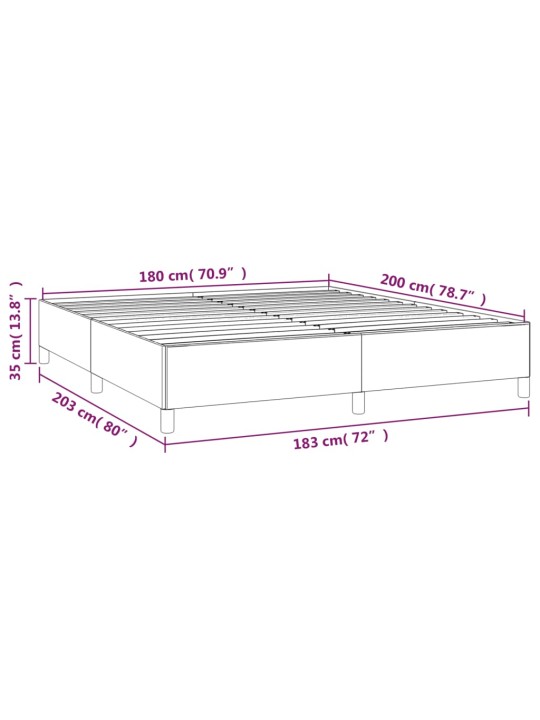 Box spring postel s matrací tmavě hnědá 180x200 cm textil