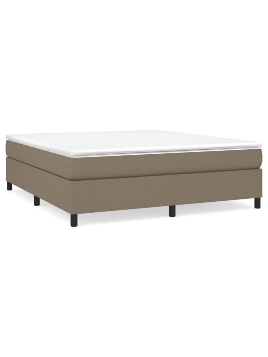 Box spring postel s matrací taupe 180x200 cm textil