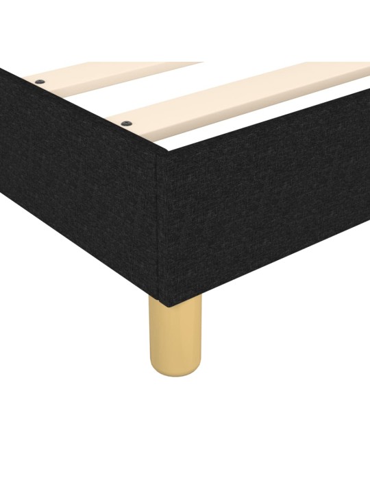 Box spring postel s matrací černá 80 x 200 cm textil