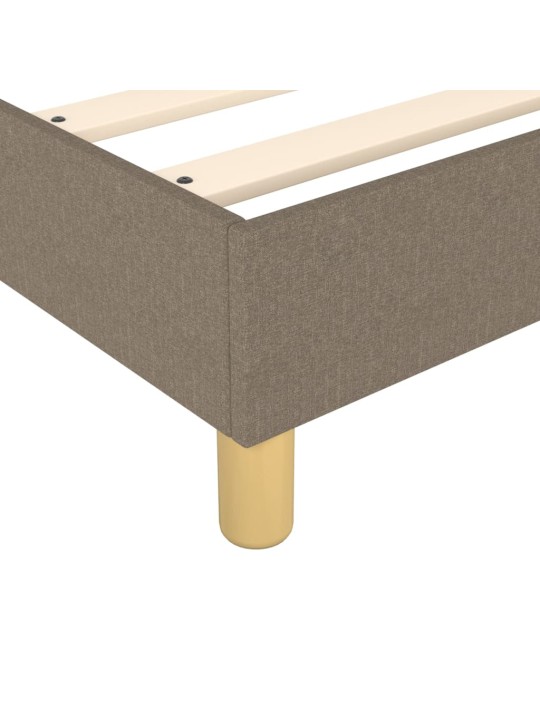 Box spring postel s matrací taupe 80x200 cm textil