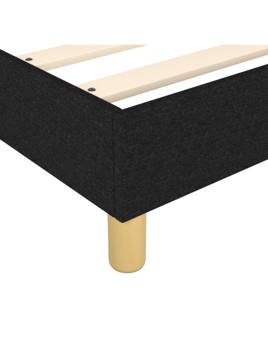 Box spring postel s matrací černá 100 x 200 cm textil