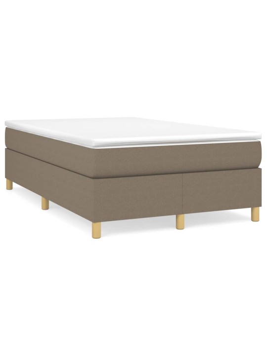 Box spring postel s matrací taupe 120x200 cm textil