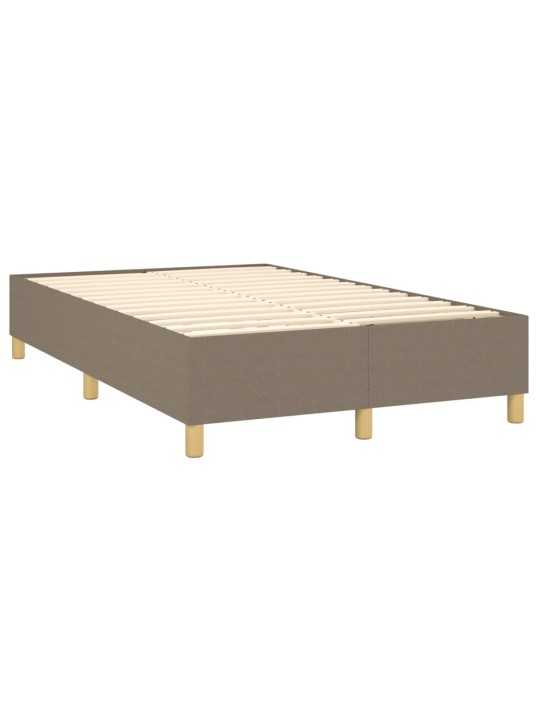 Box spring postel s matrací taupe 120x200 cm textil
