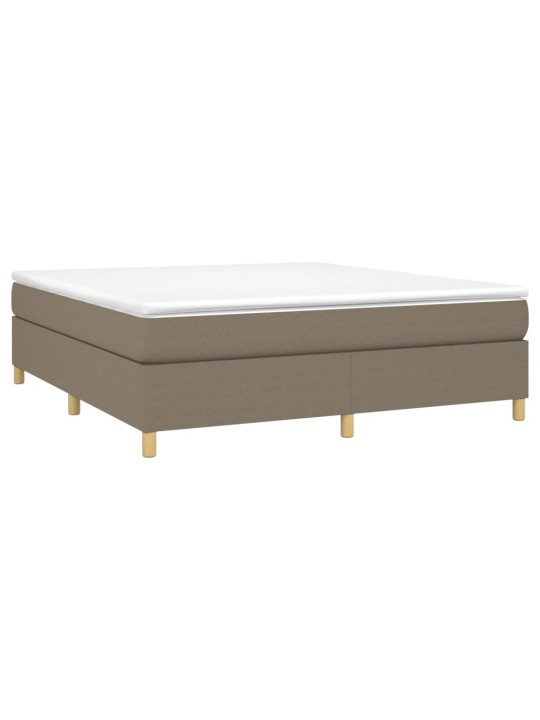 Box spring postel s matrací taupe 180x200 cm textil