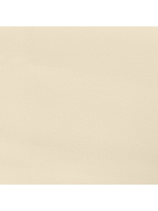 Box spring postel s matrací krémová 100x200 cm umělá kůže