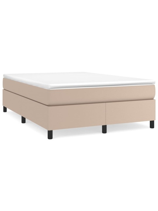 Box spring postel s matrací cappuccino 180 x 200 cm umělá kůže