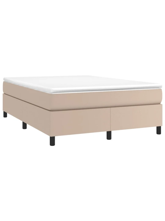 Box spring postel s matrací cappuccino 180 x 200 cm umělá kůže