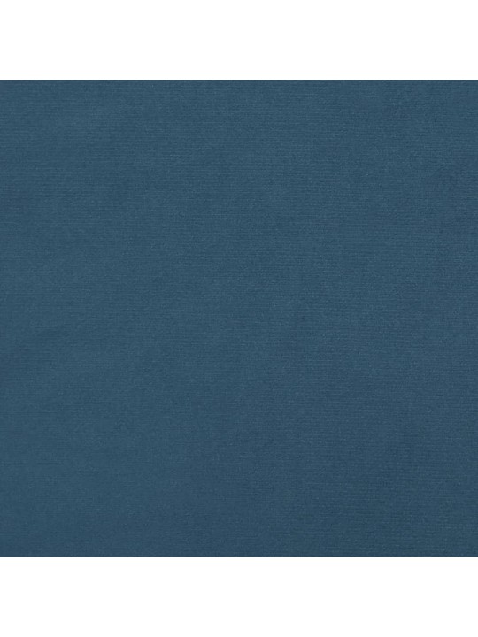 Box spring postel s matrací tmavě modrá 90x200 cm samet