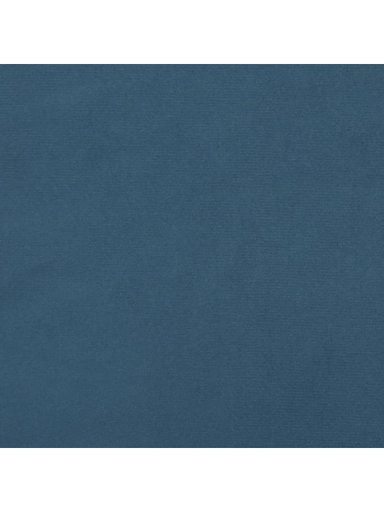 Box spring postel s matrací tmavě modrá 200x200 cm samet