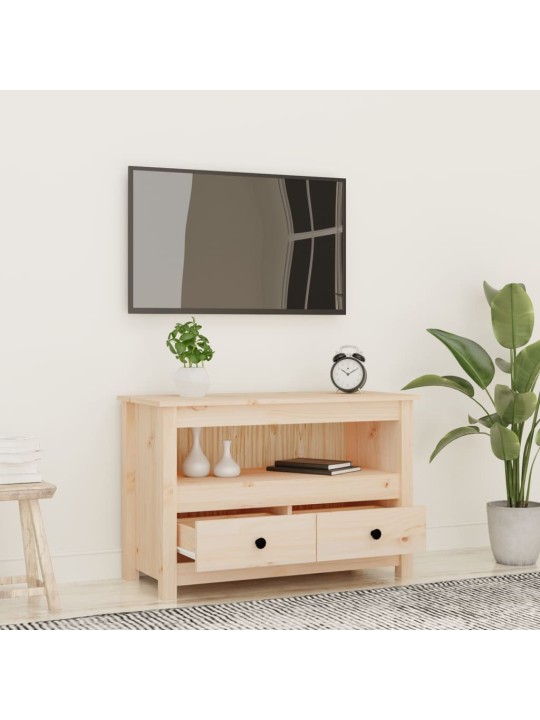 TV skříňka 79 x 35 x 52 cm masivní borové dřevo