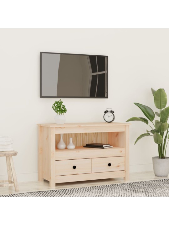 TV skříňka 79 x 35 x 52 cm masivní borové dřevo