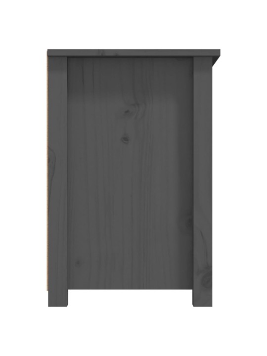 TV skříňka šedá 79x35x52 cm masivní borové dřevo