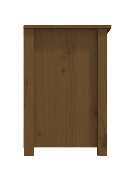TV skříňka medově hnědá 79 x 35 x 52 cm masivní borové dřevo