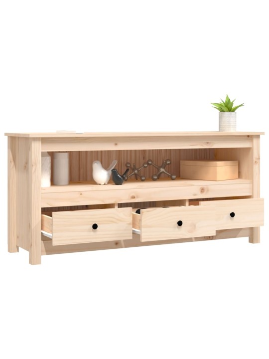 TV skříňka 114x35x52 cm masivní borové dřevo