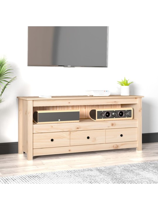 TV skříňka 114x35x52 cm masivní borové dřevo