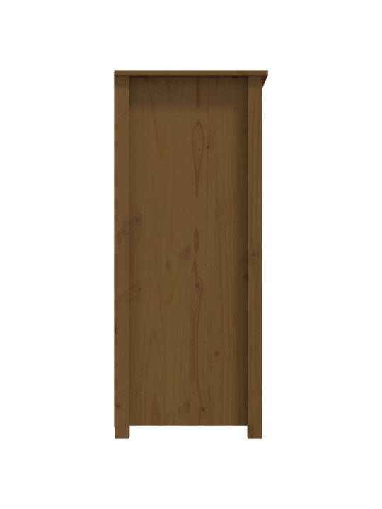 Příborník medově hnědý 83 x 41,5 x 100 cm masivní borové dřevo