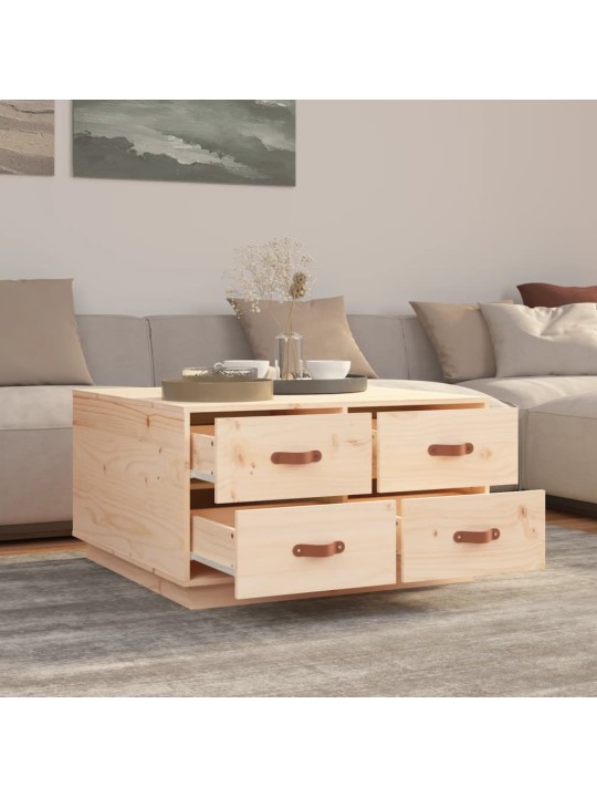 Konferenční stolek 80x80x45 cm masivní borové dřevo