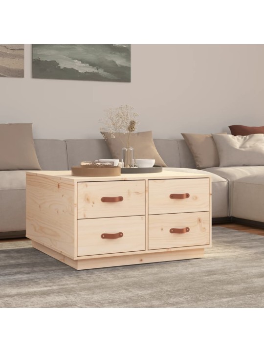 Konferenční stolek 80x80x45 cm masivní borové dřevo