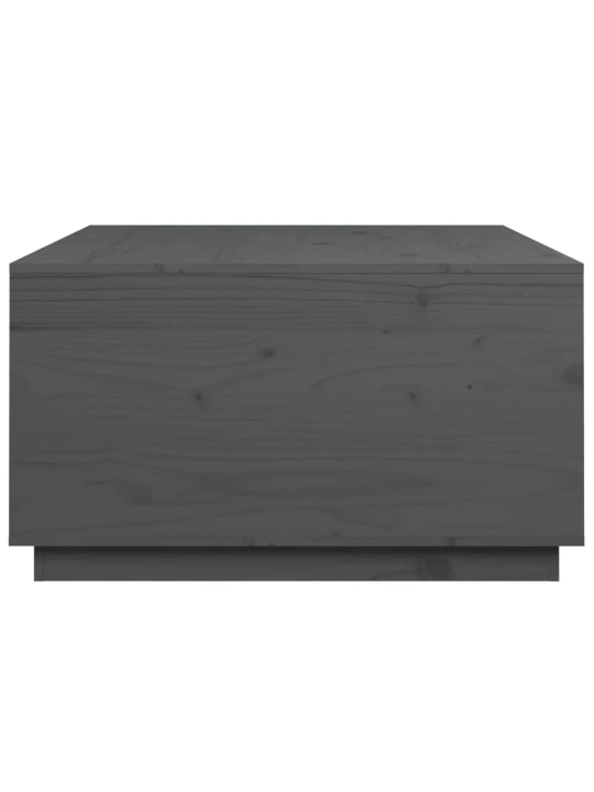 Konferenční stolek šedý 80 x 80 x 45 cm masivní borové dřevo