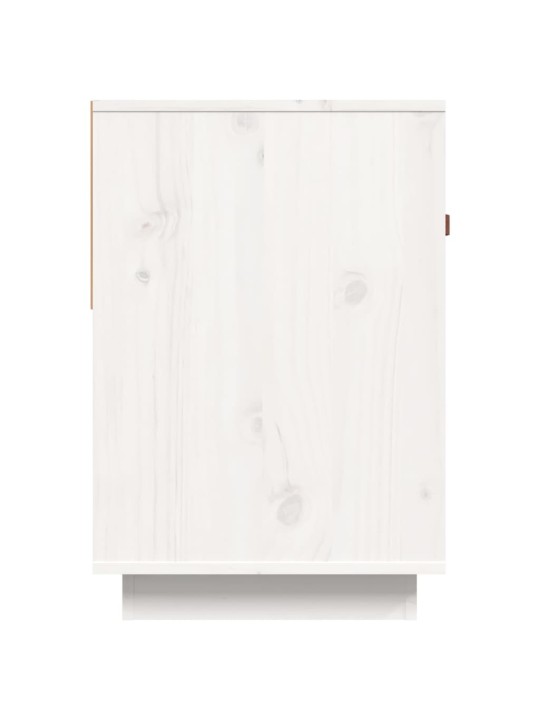 TV skříňka bílá 90x40x60 cm masivní borové dřevo