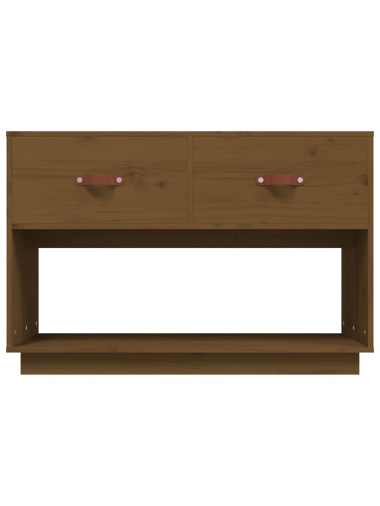 TV skříňka medově hnědá 90x40x60 cm masivní borové dřevo